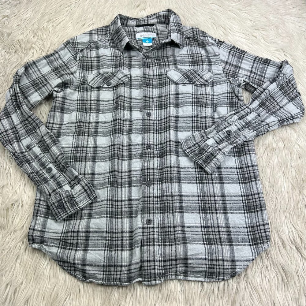 Columbia Men's Flannel Long Sleeve Button Front Shirt